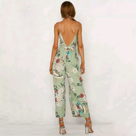 Floral High Slit Summer Fashion Beach Jumper - Picture 4 of 7